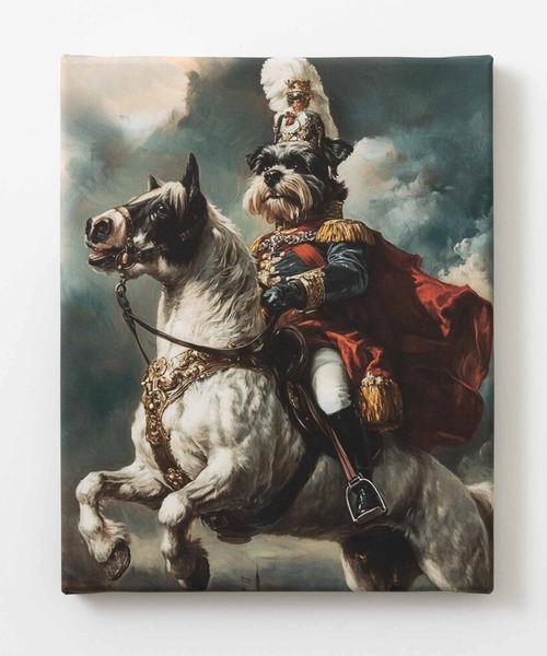 emonique(エモニーク)の「犬 シュナウザー デザイン 名画 壁掛け アートファインボード(ポスター/アート・レディース・C/D/E/F/A/H/J/B/G/I・FREE)」の4枚目の写真