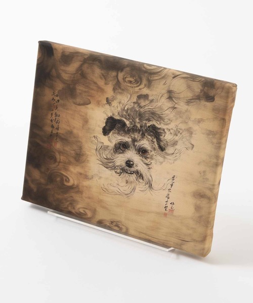 犬 シュナウザー デザイン 名画 壁掛け アートファインボード