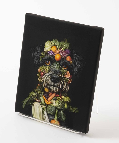 犬 シュナウザー デザイン 名画 壁掛け アートファインボード