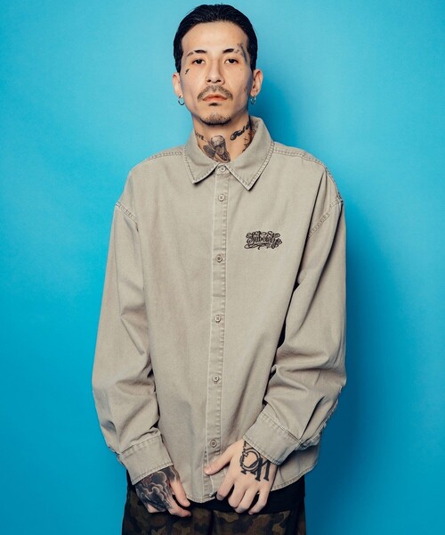 Subciety（サブサエティ）の「Washed duck shirt（シャツ/ブラウス・メンズ・グレー/ホワイト/ブラック・SMALL/MEDIUM/LARGE/X-LARGE）」の19枚目の写真