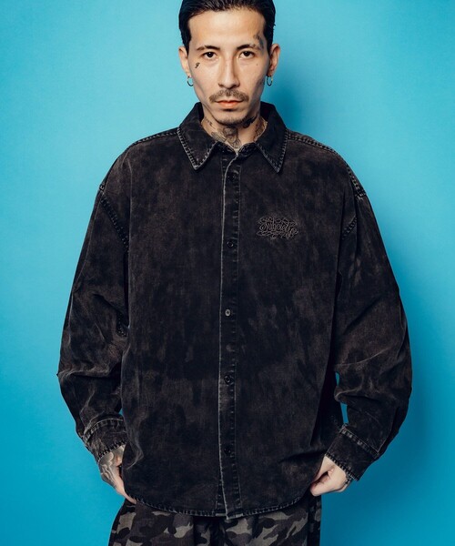 Subciety（サブサエティ）の「Washed duck shirt（シャツ/ブラウス・メンズ・グレー/ホワイト/ブラック・SMALL/MEDIUM/LARGE/X-LARGE）」の16枚目の写真