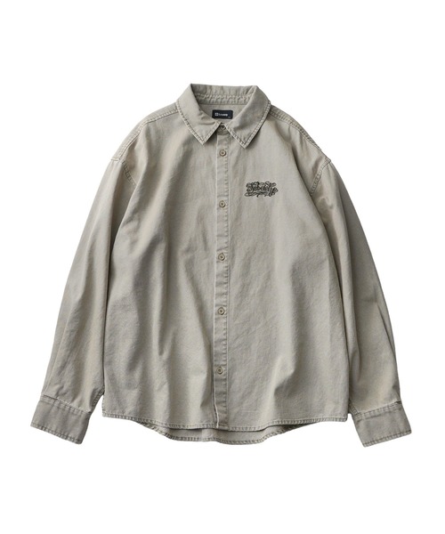 Subciety(サブサエティ)の「Washed duck shirt(シャツ/ブラウス・メンズ・グレー/ホワイト/ブラック・SMALL/MEDIUM/LARGE/X-LARGE)」の4枚目の写真
