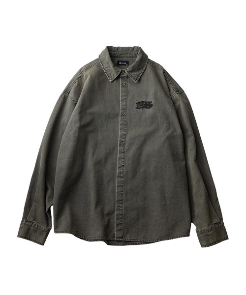 Subciety(サブサエティ)の「Washed duck shirt(シャツ/ブラウス・メンズ・グレー/ホワイト/ブラック・SMALL/MEDIUM/LARGE/X-LARGE)」の6枚目の写真