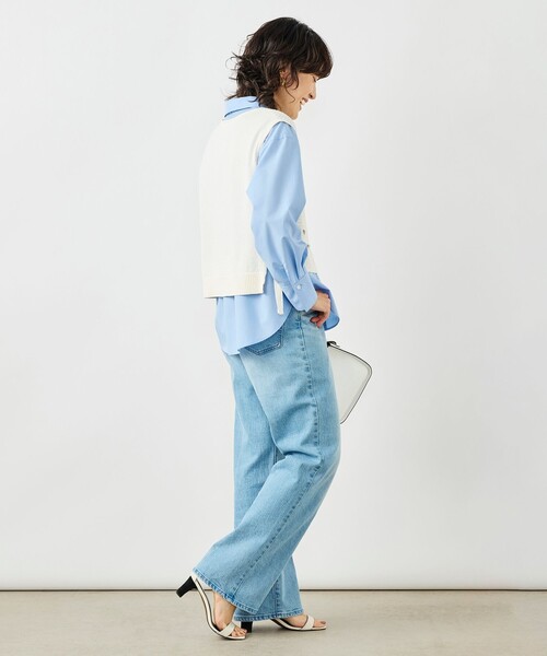 NOLLEY’S(ノーリーズ)の「《手洗い可能》ビジュー付ベスト(ベスト・レディース・ブラック/オフホワイト・38)」の5枚目の写真