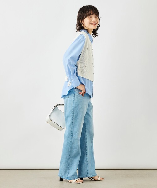 NOLLEY’S(ノーリーズ)の「《手洗い可能》ビジュー付ベスト(ベスト・レディース・ブラック/オフホワイト・38)」の6枚目の写真