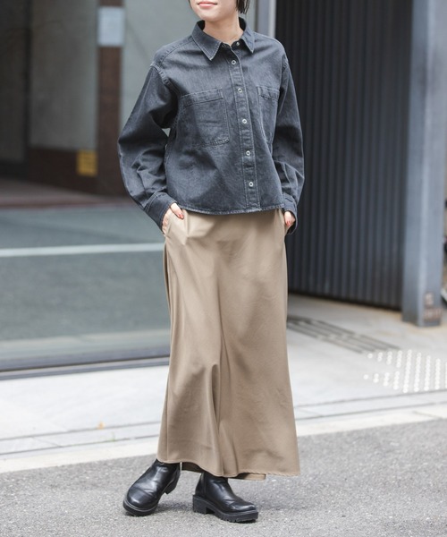 FORK&SPOON（フォークアンドスプーン）の「FORK&SPOON　ヴィンテージツイルスカート（スカート・レディース・ネイビー/ベージュ・2/1）」の11枚目の写真