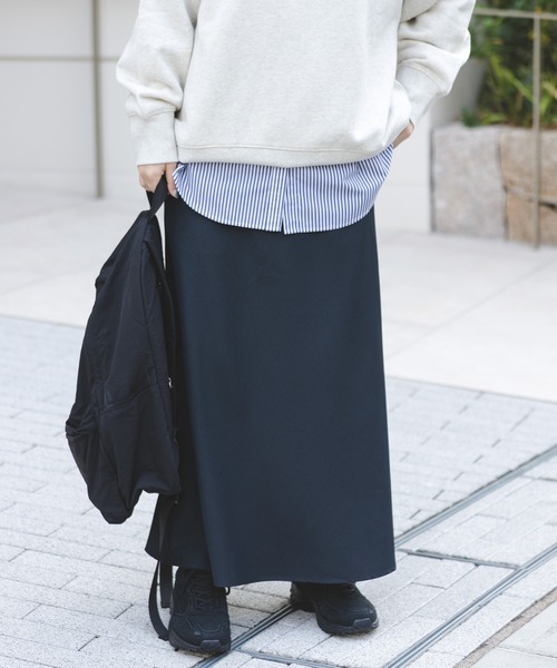 FORK&SPOON（フォークアンドスプーン）の「FORK&SPOON　ヴィンテージツイルスカート（スカート・レディース・ネイビー/ベージュ・2/1）」の16枚目の写真