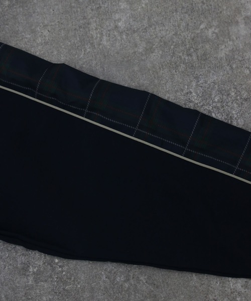 NYLAUS（ナイラス）の「【NYS】2026新作 オーバーサイズ 総柄切替 ゲームシャツテイスト ナイロンジャケット トラックジャケット ブルゾン ヒョウ柄 カモフラ柄 チェック柄（ブルゾン・メンズ・ネイビー/グレー/ブラック・L/M/S）」の10枚目の写真