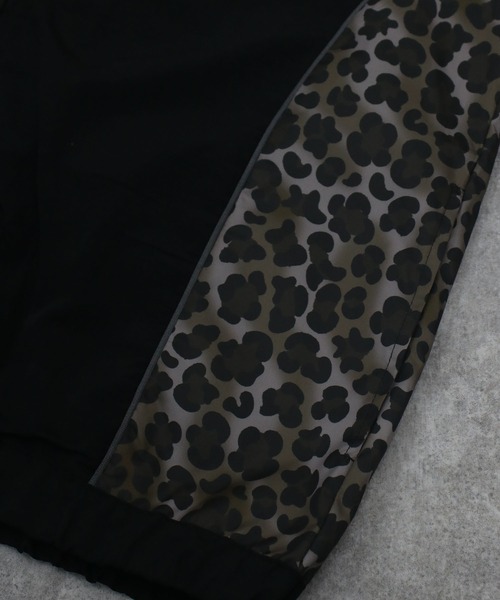 NYLAUS（ナイラス）の「【NYS】2026新作 オーバーサイズ 総柄切替 ゲームシャツテイスト ナイロンジャケット トラックジャケット ブルゾン ヒョウ柄 カモフラ柄 チェック柄（ブルゾン・メンズ・ネイビー/グレー/ブラック・L/M/S）」の5枚目の写真