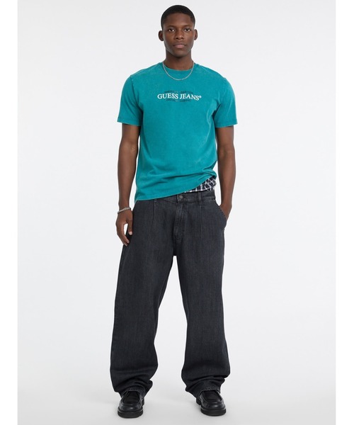 GUESS JEANS（ゲスジーンズ）の「GUESS JEANS G20 Super Baggy デニムパンツ ワイドジーンズ（デニムパンツ・メンズ・ダークブラック・32inch/31inch/30inch/29inch/28inch）」の5枚目の写真
