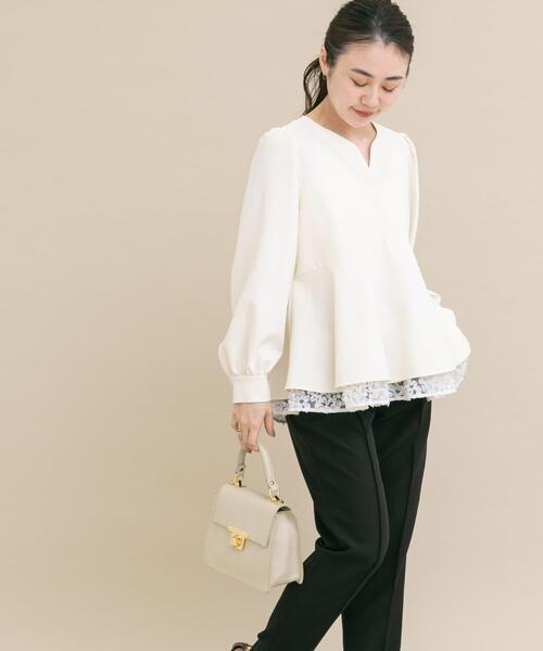 URBAN RESEARCH ROSSO WEB限定レイヤードペプラムブラウス WEB限定』レイヤードペプラムブラウス（シャツ/ブラウス）｜URBAN