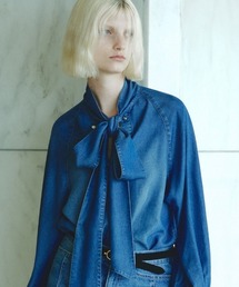 ❤️タグ付き新作　5.2万円　プリーツボウタイブラウス／アルアバイル　ダイアグラム ❤️タグ付き新作 5.2万円 プリーツボウタイブラウス／アルアバイル