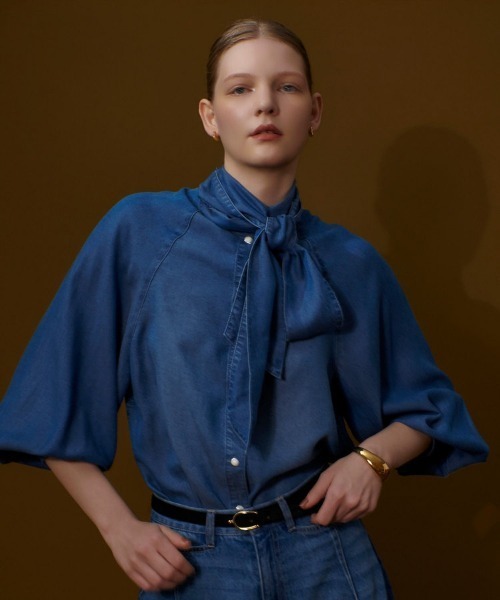 デニムボウブラウス（シャツ/ブラウス）｜allureville（アルアバイル