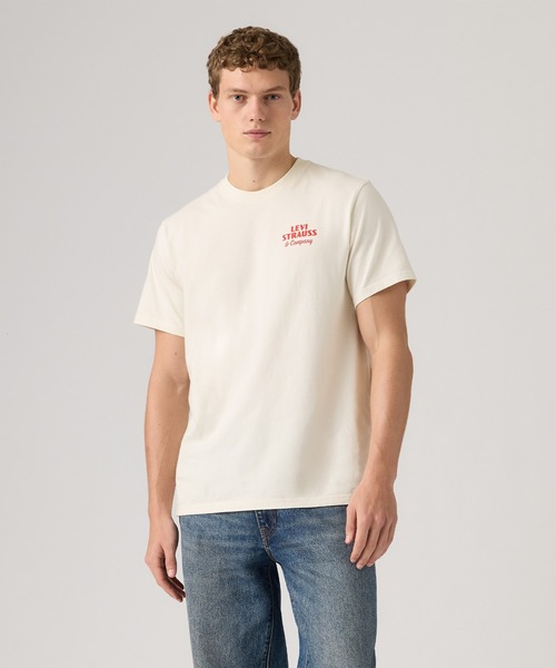 Levi's(リーバイス)の「Levi's/リーバイス ショートスリーブ リラックス Tシャツ(Tシャツ/カットソー・メンズ・ホワイト・XL/L/M/S)」の1枚目の写真