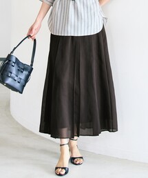 オーガンジープリーツ スカート