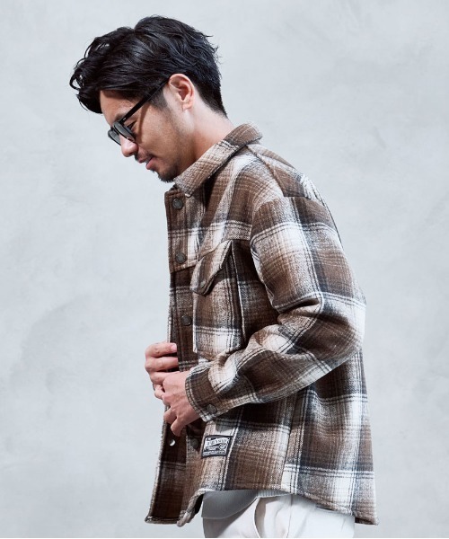 CavariA(キャバリア)の「『CavariA/キャバリア』チェックCPOJKT(テーラードジャケット・メンズ・ブラウン/ブラック・L/M)」の6枚目の写真