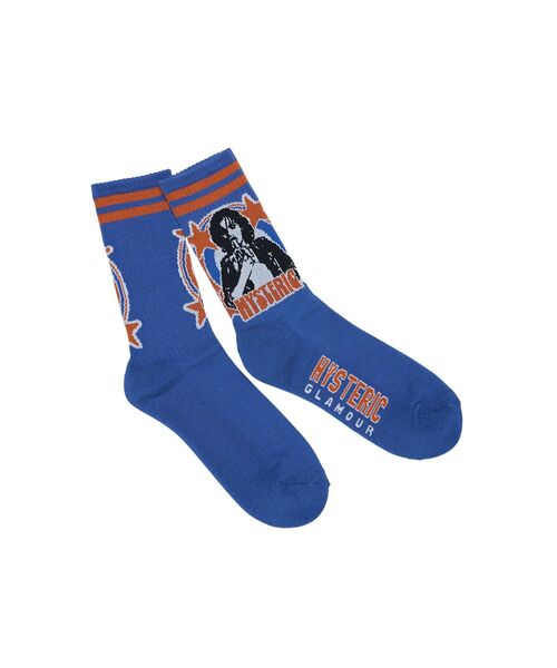 HYSTERIC GLAMOUR（ヒステリックグラマー）の「WOMAN BANANA スポーツソックス（ソックス/靴下・メンズ・パープル/ブルー/ホワイト・FREE）」の6枚目の写真