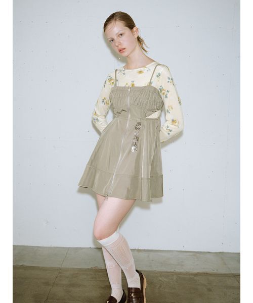 FURFUR(ファーファー)の「ぼかしフラワープリントシアープルオーバー(Tシャツ/カットソー・レディース・アイボリー/イエロー/ネイビー・F)」の15枚目の写真