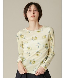 FURFUR | ぼかしフラワープリントシアープルオーバー(Tシャツ/カットソー)