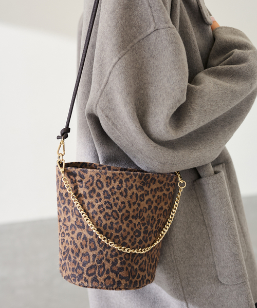 FRAMeWORK（フレームワーク）の「AULENTTI /オウレンティ LEOPARDO 2WAYハンドルトート（トートバッグ・レディース・ブラウン・FREE）」の11枚目の写真