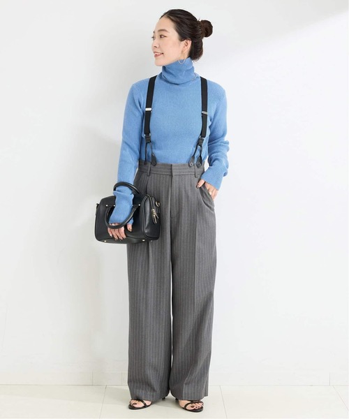 B.C STOCK（ベーセーストック）の「《追加3》ウォッシャブル / タートルリブニット2（ニット/セーター・レディース・レッド/イエロー/ブルー・FREE）」の4枚目の写真