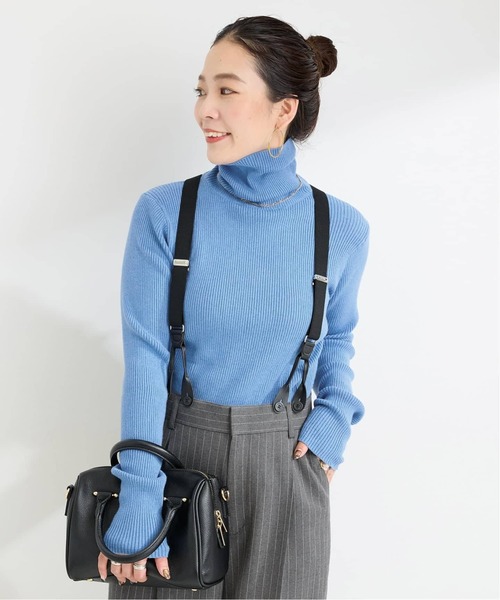 B.C STOCK（ベーセーストック）の「《追加3》ウォッシャブル / タートルリブニット2（ニット/セーター・レディース・レッド/イエロー/ブルー・FREE）」の7枚目の写真