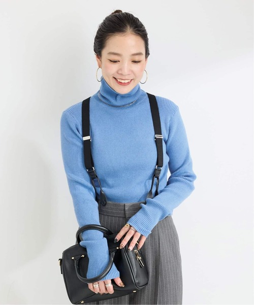 B.C STOCK（ベーセーストック）の「《追加3》ウォッシャブル / タートルリブニット2（ニット/セーター・レディース・レッド/イエロー/ブルー・FREE）」の8枚目の写真