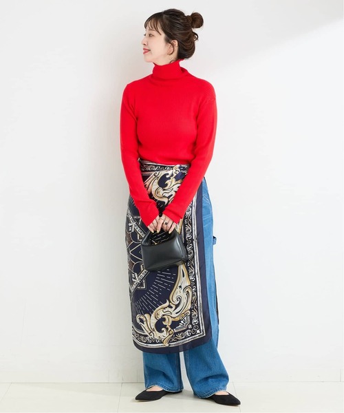 B.C STOCK（ベーセーストック）の「《追加3》ウォッシャブル / タートルリブニット2（ニット/セーター・レディース・レッド/イエロー/ブルー・FREE）」の12枚目の写真