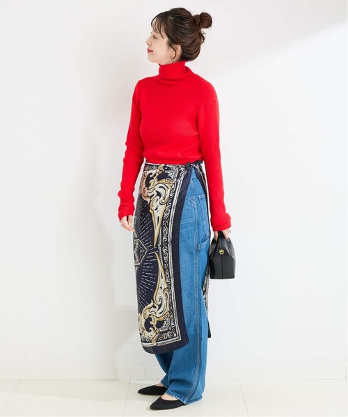 B.C STOCK（ベーセーストック）の「《追加3》ウォッシャブル / タートルリブニット2（ニット/セーター・レディース・レッド/イエロー/ブルー・FREE）」の13枚目の写真