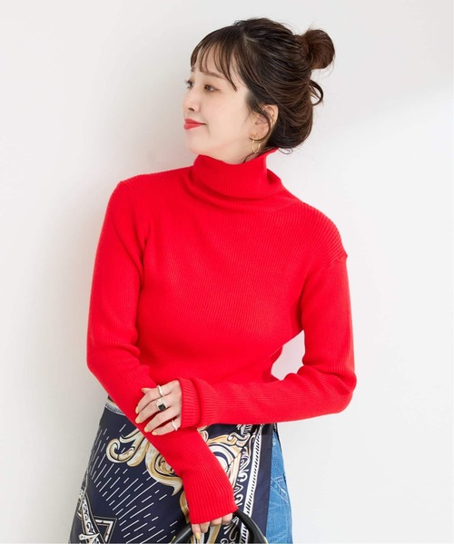 B.C STOCK（ベーセーストック）の「《追加3》ウォッシャブル / タートルリブニット2（ニット/セーター・レディース・レッド/イエロー/ブルー・FREE）」の16枚目の写真