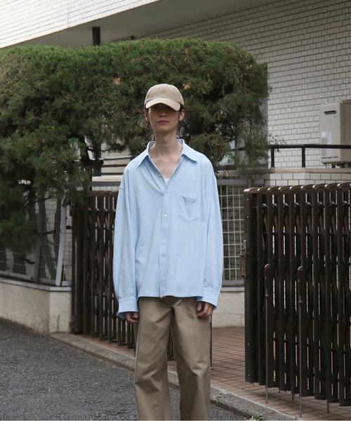 KAIKO（カイコー）の「KAIKO Tomorrow shirt（シャツ/ブラウス・メンズ・サックスブルー/オフホワイト・2/1）」の2枚目の写真