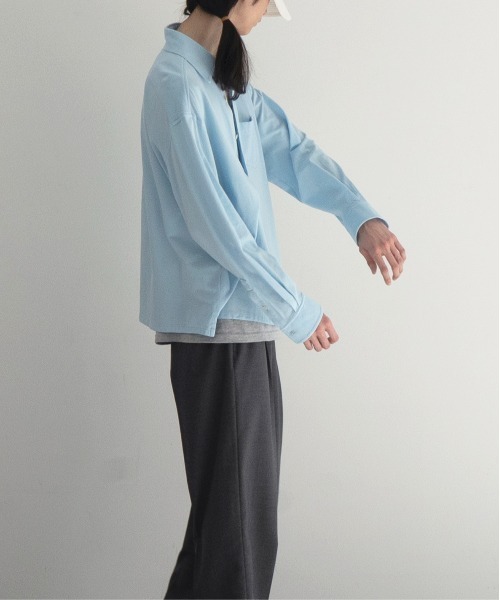 KAIKO(カイコー)の「KAIKO Tomorrow shirt(シャツ/ブラウス・メンズ・サックスブルー/オフホワイト・2/1)」の14枚目の写真
