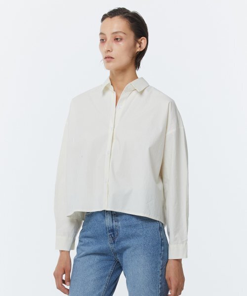KIMDOH(キムド)の「BACK SLIT CROPPED SHIRT IVORY(シャツ/ブラウス・レディース・その他・FREE)」の1枚目の写真