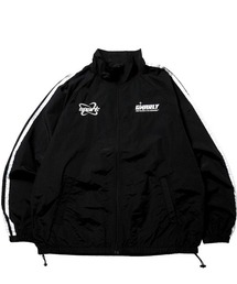 NOIZY（ノイジー）の「袖ライン ワンポイント 刺繍 ナイロンジャケット（ナイロンジャケット）」