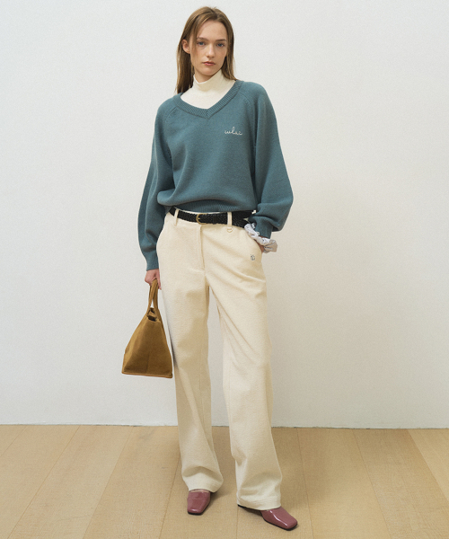 IULAI(イウライ)の「ファニーコーデュロイパンツアイボリー(その他パンツ・レディース・その他・S/M)」の1枚目の写真