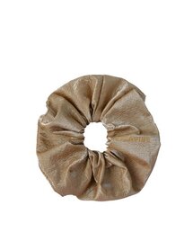 ITZAVIBE（イッザバイブ）の「[i-ac21-011]レザーゴールドスクランチ（シュシュ）」