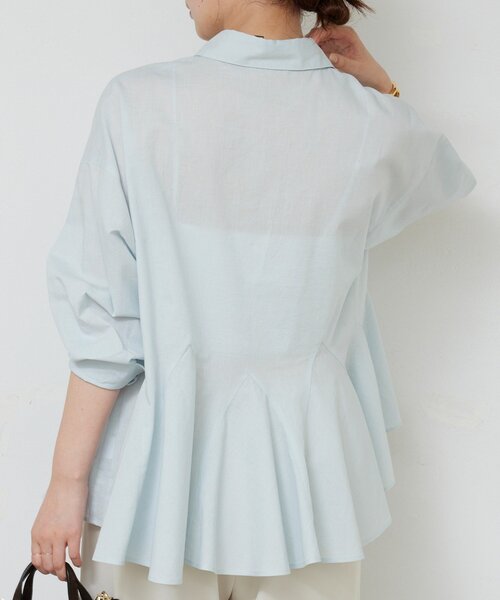 GALLARDAGALANTE(ガリャルダガランテ)の「フレアブラウス(シャツ/ブラウス・レディース・サックスブルー/ブラック/ベージュ/レッド・FREE)」の9枚目の写真