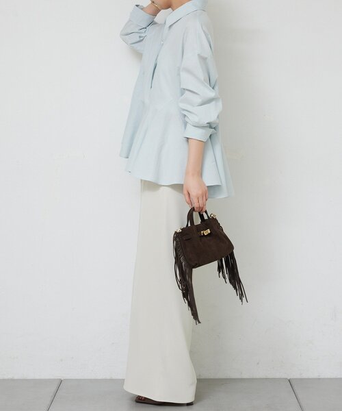 GALLARDAGALANTE(ガリャルダガランテ)の「フレアブラウス(シャツ/ブラウス・レディース・サックスブルー/ブラック/ベージュ/レッド・FREE)」の18枚目の写真