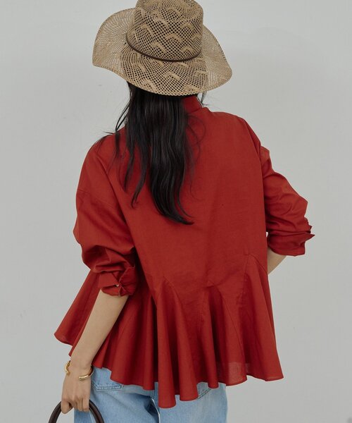 GALLARDAGALANTE(ガリャルダガランテ)の「フレアブラウス(シャツ/ブラウス・レディース・サックスブルー/ブラック/ベージュ/レッド・FREE)」の22枚目の写真