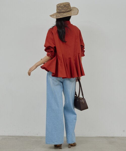 GALLARDAGALANTE(ガリャルダガランテ)の「フレアブラウス(シャツ/ブラウス・レディース・サックスブルー/ブラック/ベージュ/レッド・FREE)」の17枚目の写真