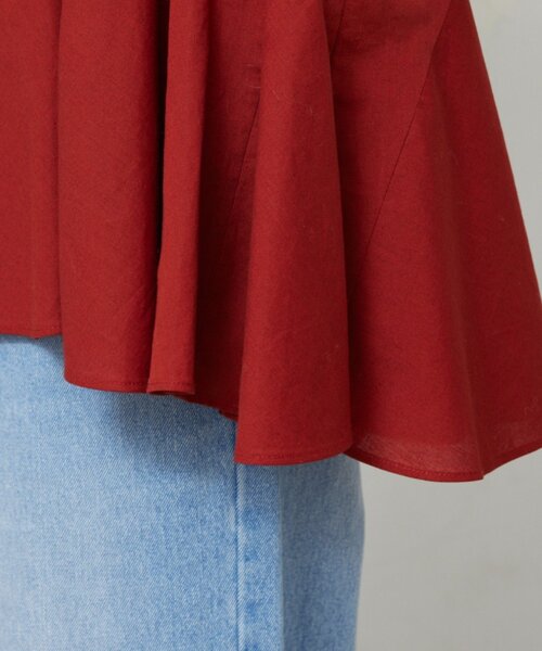 GALLARDAGALANTE(ガリャルダガランテ)の「フレアブラウス(シャツ/ブラウス・レディース・サックスブルー/ブラック/ベージュ/レッド・FREE)」の7枚目の写真