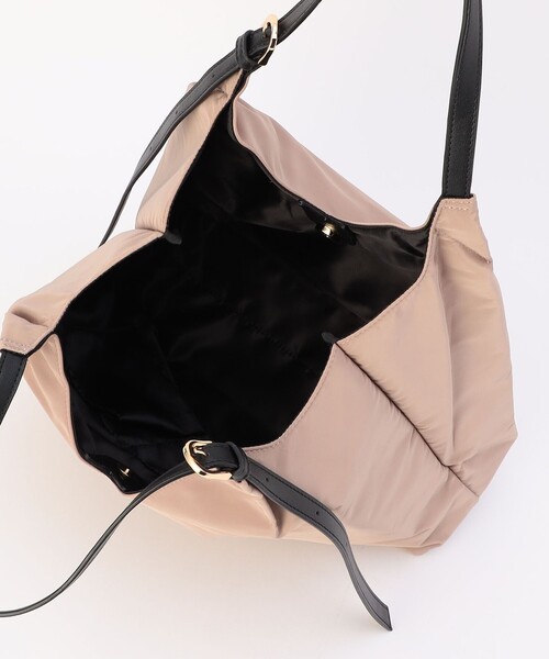 MICO COULIER（ミコクリエ）の「バックルハンドルトートバッグ（ショルダーバッグ・レディース・グレイッシュベージュ/ブラック・FREE）」の14枚目の写真