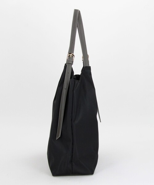 MICO COULIER（ミコクリエ）の「バックルハンドルトートバッグ（ショルダーバッグ・レディース・グレイッシュベージュ/ブラック・FREE）」の17枚目の写真