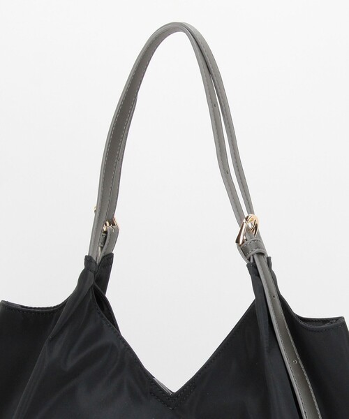 MICO COULIER（ミコクリエ）の「バックルハンドルトートバッグ（ショルダーバッグ・レディース・グレイッシュベージュ/ブラック・FREE）」の20枚目の写真