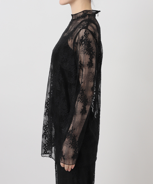 VERMEIL par iena（ヴェルメイユパーイエナ）の「Soft Lace トップス（シャツ/ブラウス・レディース・ブラック/ホワイト・FREE）」の19枚目の写真