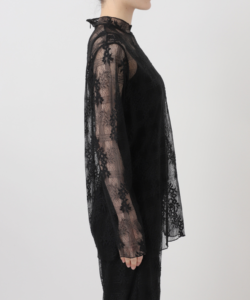 VERMEIL par iena（ヴェルメイユパーイエナ）の「Soft Lace トップス（シャツ/ブラウス・レディース・ブラック/ホワイト・FREE）」の21枚目の写真