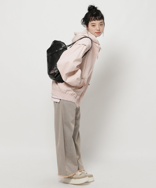 niko and...（ニコアンド）の「ヴィンテージマルチWAYフードブルゾン（ブルゾン・レディース・ピンク/ライトブルー/ブラック・FREE）」の11枚目の写真