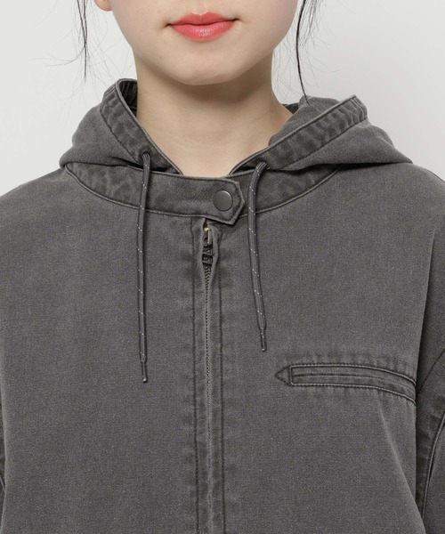 niko and...（ニコアンド）の「ヴィンテージマルチWAYフードブルゾン（ブルゾン・レディース・ピンク/ライトブルー/ブラック・FREE）」の22枚目の写真