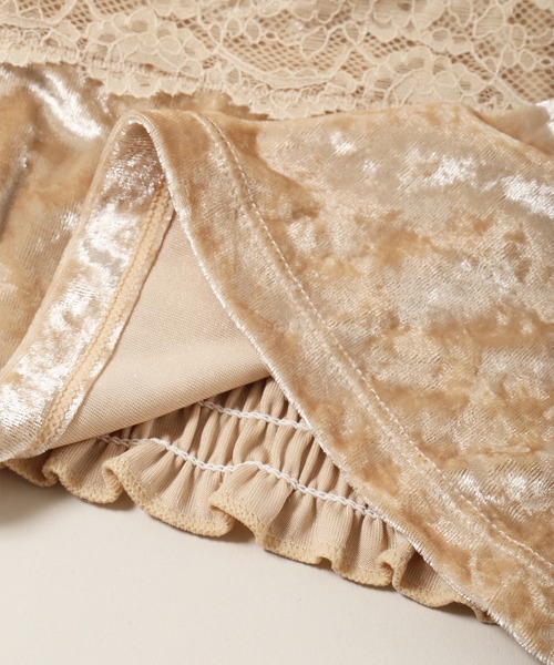 WEGO（ウィゴー）の「カップインベロアキャミソール（キャミソール・レディース・ブラック/ベージュ・FREE）」の11枚目の写真