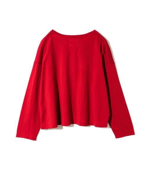 MIDIUMISOLID(ミディウミソリッド)の「MIDIUMISOLID for Ladies スキッパーワイドプルオーバー(ニット/セーター・レディース・ベージュ/レッド/ブラック・FREE)」の19枚目の写真